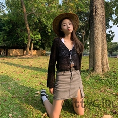 [A175] Áo KHOÁC len nữ Cardigan CỘT 2 DÂY NƠ tay dài mỏng nhẹ dịu dàng