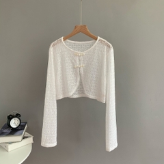 [A197] Áo KHOÁC len nữ Cardigan hàng dệt kim CÀI NÚT TRUNG HOA tay dài tiểu thư dễ phối đồ - L2M (Sale)