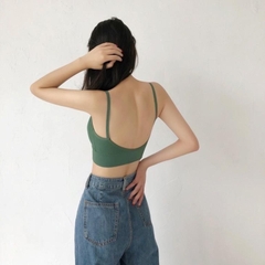 [B006] Áo bra gân tăm CHỮ U HỞ LƯNG sâu có đệm ngực sang chảnh dễ phối đồ - L2M