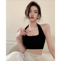 [B008] Áo mặc trong KIỂU YẾM croptop có đệm mút co giãn dễ phối đồ - L2M