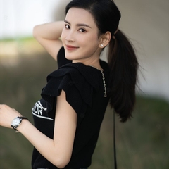 [A165] Áo len Montoghi dệt kim IN SAO dạng TAY BÈO cổ tròn Quảng Châu xinh xắn thanh lịch - L2M (Sale)