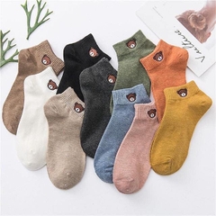 [B007] VỚ NỮ cổ ngắn hình GẤU siêu dễ thương nhiều màu sắc - L2M