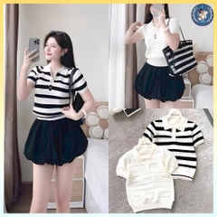 [A455] Áo len nữ Montoghi dệt kim THOÁNG KHÍ MÁT MẺ kiểu dáng thanh lịch xinh xắn - L2M (New)