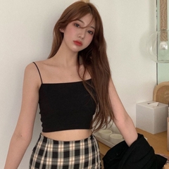 [B002] Áo Bra 2 dây SỢI BÚN có đệm ngực dáng croptop co giãn 4 chiều dễ phối đồ - L2M