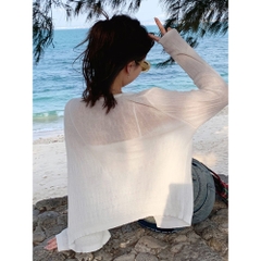 [A421] Áo khoác len nữ Cardigan PHỐI NÚT ĐÔI tay dài mỏng nhẹ mặc 2 kiểu dễ phối đồ - L2M (New)