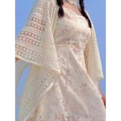 [A422] Áo LƯỚI len dệt kim CHOÀNG PHỐI TUA phom rộng mặc ngoài đi biển vintage dịu dàng - L2M