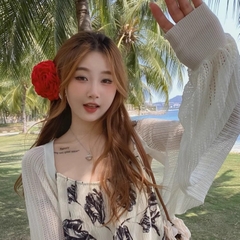 [A426] Áo khoác len lưới mỏng TAY BO RỘNG chống nắng thời trang hè phong cách Hàn Quốc - L2M