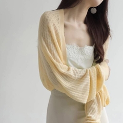 [A426] Áo khoác len lưới mỏng TAY BO RỘNG chống nắng thời trang hè phong cách Hàn Quốc - L2M
