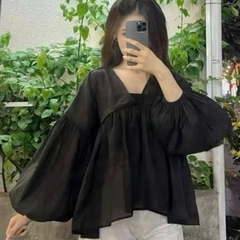 [A428] SET (2 MÓN) áo kiểu nữ BABYDOLL voan tơ MỎNG NHẸ tặng kèm lót trong xinh xắn - L2M (New)