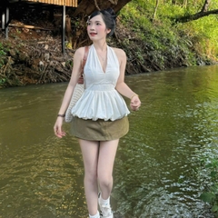 [A431] Áo kiểu nữ CỔ YẾM MÀU TRƠN có mút vạt xòe phối lưng chun tôn dáng xinh xắn hot trend - L2M (New)