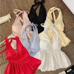 [A431] Áo kiểu nữ CỔ YẾM MÀU TRƠN có mút vạt xòe phối lưng chun tôn dáng xinh xắn hot trend - L2M (New)