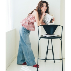 [A432] Áo kiểu nữ CỔ YẾM KẺ CARO có mút vạt xòe phối lưng chun tôn dáng xinh xắn hot trend - L2M (New)