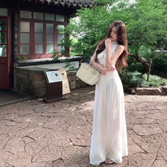 [A442] Áo len Montoghi dệt kim 3 lỗ CUT OUT CÀI KHUY GIỮA  dáng xẻ tà ôm body tôn dáng - L2M (New)