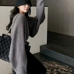 [A445] Áo khoác len Cardigan kiểu TAY DƠI LEN GÂN tay dài chống nắng dày dặn - L2M (New)