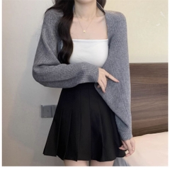 [A445] Áo khoác len Cardigan kiểu TAY DƠI LEN GÂN tay dài chống nắng dày dặn - L2M (New)