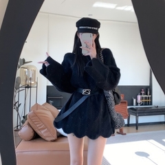 [A444] Áo len LƯỚI montoghi dệt kim VIỀN SÓNG LƯỢN quanh áo mặc ngoài đi biển dễ phối đồ - L2M