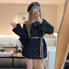 [A444] Áo len LƯỚI montoghi dệt kim VIỀN SÓNG LƯỢN quanh áo mặc ngoài đi biển dễ phối đồ - L2M