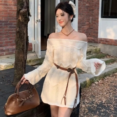 [A444] Áo len LƯỚI montoghi dệt kim VIỀN SÓNG LƯỢN quanh áo mặc ngoài đi biển dễ phối đồ - L2M