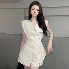 [A381] Áo thun kiểu nữ CỔ NHỌN CÀI KHUY CHUỒN CHUỒN borip xẻ tà co giãn 4 chiều tôn dáng - L2M (New)