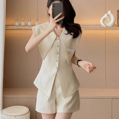 [A381] Áo thun kiểu nữ CỔ NHỌN CÀI KHUY CHUỒN CHUỒN borip xẻ tà co giãn 4 chiều tôn dáng - L2M (New)