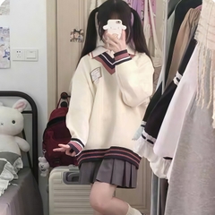 [A453] Áo len nữ Montoghi THU ĐÔNG KIỂU GILE VIỀN PHỐI TAG cổ len phom rộng Hàn Quốc cá tính - L2M (New)