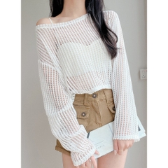 [A479] SET (3 MÓN) áo len LƯỚI KÈM LÓT PHỐI QUẦN SHORT LƯỚI thời trang đi biển xinh xắn - L2M (New)