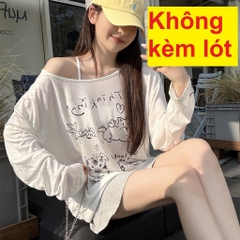 [A481] Áo len THUN GIẤY họa tiết CÚN CON màu nhẹ nhàng kiểu dáng mát mẻ năng động - L2M (New)