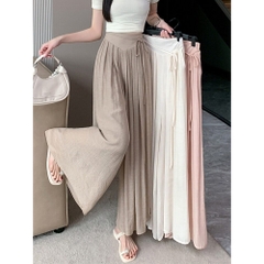 [Q103] Quần ống suông CHẤT ĐŨI LƯNG BO phối chun sau CÓ DÂY BUỘC xinh xắn dễ phối đồ - L2M (New)