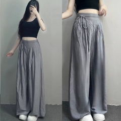 [Q103] Quần ống suông CHẤT ĐŨI LƯNG BO phối chun sau CÓ DÂY BUỘC xinh xắn dễ phối đồ - L2M (New)