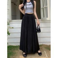 [Q101] Chân váy MAXI TRƠN DÀI CÓ KHOEN ĐEO ĐAI (không kèm đai) có lót trong dễ phối đồ - L2M (New)