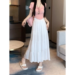 [Q102] Chân váy MAXI GHÉP 4 TẦNG đơn giản thanh lịch có lót trong dễ phối đồ - L2M (New)