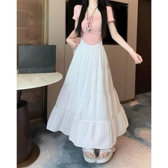 [Q102] Chân váy MAXI GHÉP 4 TẦNG đơn giản thanh lịch có lót trong dễ phối đồ - L2M (New)
