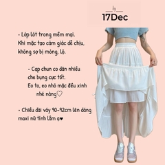 [Q102] Chân váy MAXI GHÉP 4 TẦNG đơn giản thanh lịch có lót trong dễ phối đồ - L2M (New)