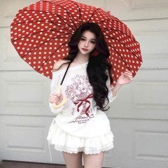 [A493] Áo len THUN GIẤY họa tiết BÓ HOA NẾN màu nhẹ nhàng kiểu dáng mát mẻ năng động - L2M