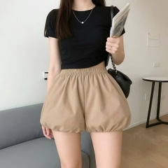 [Q004] Quần short nữ đùi BÍ NGÔ bo cạp chun lưng thun co giãn chất kate bóng mềm mại xinh xắn - L2M  (Hot)