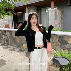 [A458] Áo KHOÁC len Cardigan CỔ TRÒN PHỐI NƠ LÔNG THỎ dày mịn tay dài mặc 2 kiểu dễ phối đồ - L2M (New)