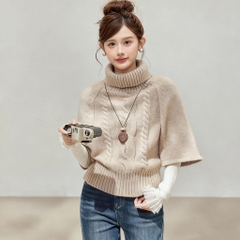 [A467] Áo len nữ Montoghi THU ĐÔNG TAY DƠI CỔ LỌ hoặc PHỐI BẸT VAI nhiều kiểu xinh xắn - L2M (New)