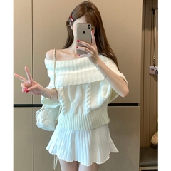 [A467] Áo len nữ Montoghi THU ĐÔNG TAY DƠI CỔ LỌ hoặc PHỐI BẸT VAI nhiều kiểu xinh xắn - L2M (New)