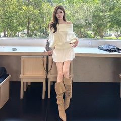 [A467] Áo len nữ Montoghi THU ĐÔNG TAY DƠI CỔ LỌ hoặc PHỐI BẸT VAI nhiều kiểu xinh xắn - L2M (New)