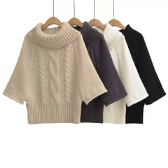 [A467] Áo len nữ Montoghi THU ĐÔNG TAY DƠI CỔ LỌ hoặc PHỐI BẸT VAI nhiều kiểu xinh xắn - L2M (New)