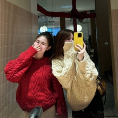 [A475] Áo len nữ Montoghi dệt kim THU ĐÔNG LEN THỪNG TRƠN phong cách Hàn Quốc cá tính - L2M (New)