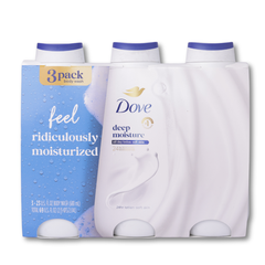 Dove Deep Moisture Body Wash, 23 oz, 3-pack