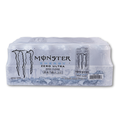 Monster Zero Ultra 24/16oz White Can