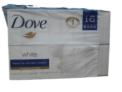 Xà bông cục dưỡng ẩm da Dove Moisturizing Cream Bar Soap White - 16/4oz