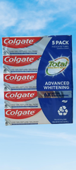 Kem đánh răng Colgate Total SF Advanced Whitening Toothpaste 5/6.4oz ( lố 5 tuýp)