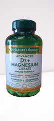 Viên uống hổ trợ xương khớp Nature's Bounty Advanced D3 + Magnesium Citrate, 180 Tablets