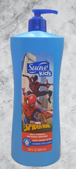 Tắm+gội + xả cho bé SUAVE KIDS SHAMPOO 3N1 SPIDERMAN APPLE  28 OZ ( 828 ml)