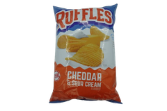 Bánh Snack Frito-Lay Ruffles Sour Cream & Cheddar 6.5 Oz