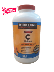 Viên uống bổ sung vitamin C Kirkland Signature Chewable (500 viên )