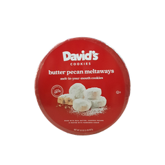 Davids Butter Pecan Meltaways Cookies 32oz